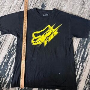 Fox Racing Men's Short Sleeve Black and Yellow Size Small T-Shirt